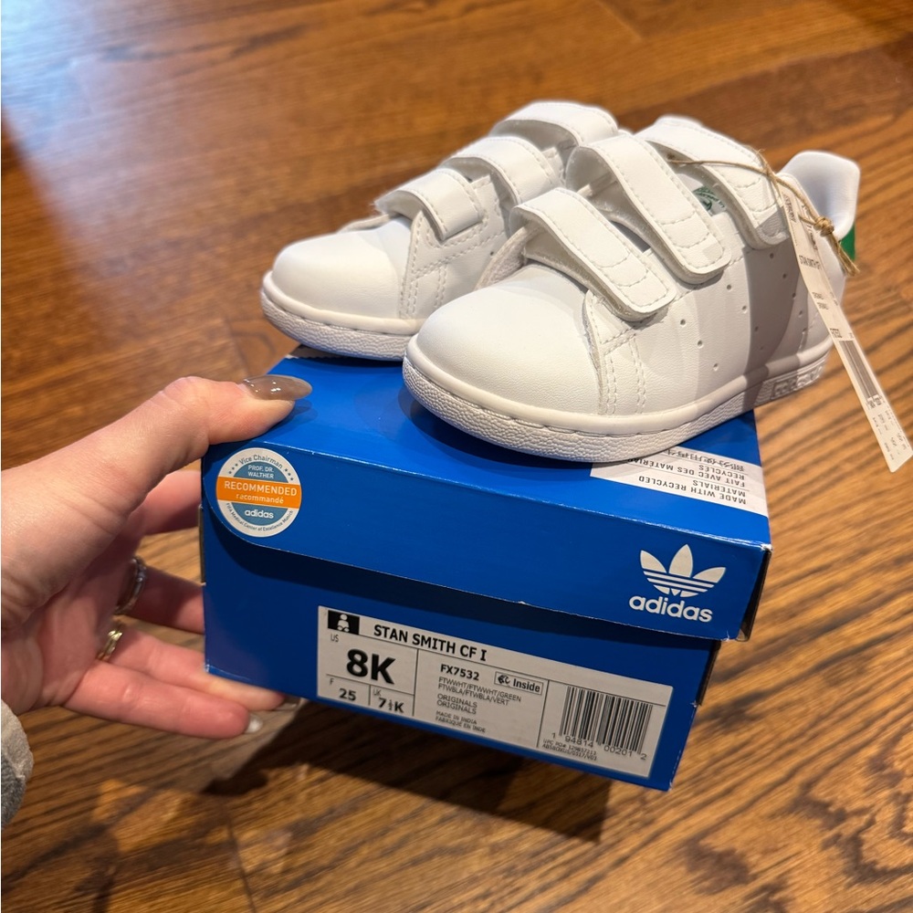 Adidas Kids Stan Smith White Sneakers